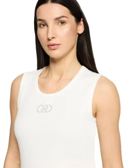 Betty Barclay Damen Top in weiß - Ausschnitt: Rundhals