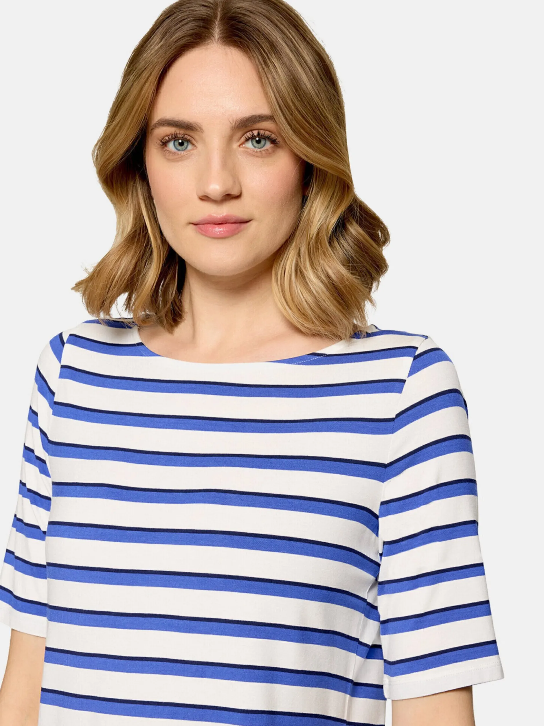 Betty Barclay Damen T-Shirt in blau weiß