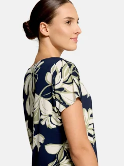 Betty Barclay Damen T-Shirt in blau mehrfarbig
