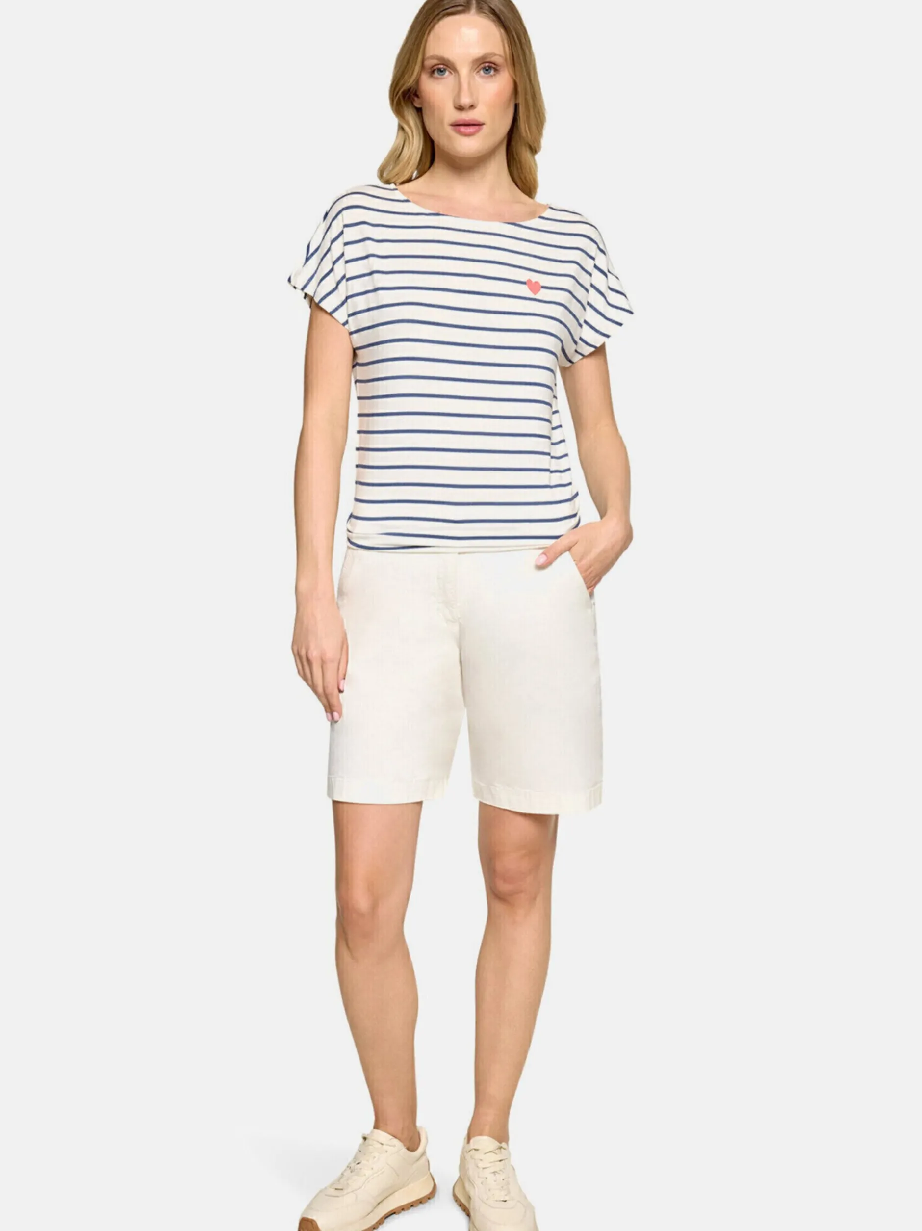 Betty Barclay Damen T-Shirt in blau mehrfarbig