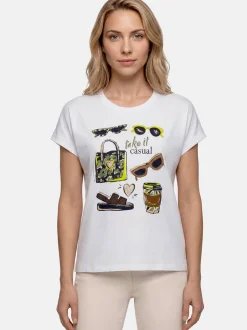 Betty Barclay Damen T-Shirt in weiß
