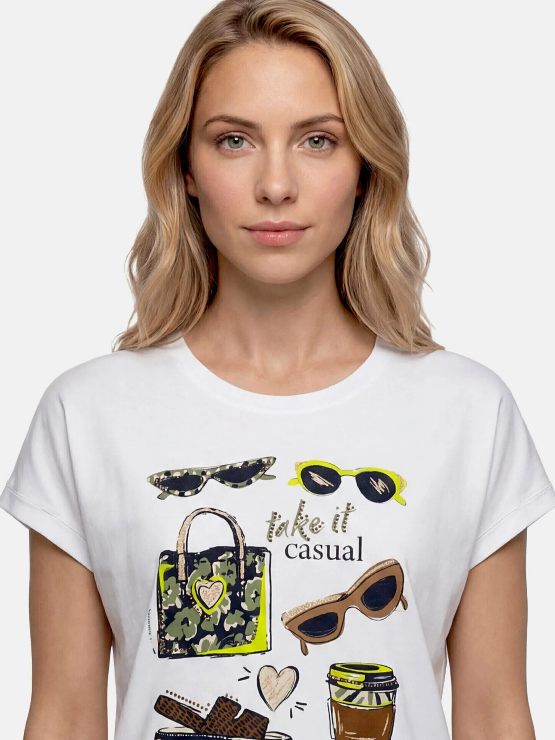 Betty Barclay Damen T-Shirt in weiß