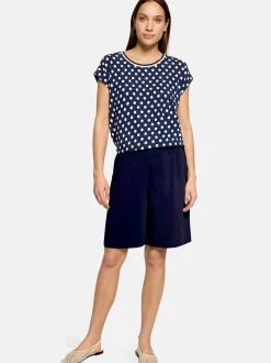 Betty Barclay Damen T-Shirt in blau weiß