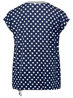 Betty Barclay Damen T-Shirt in blau weiß