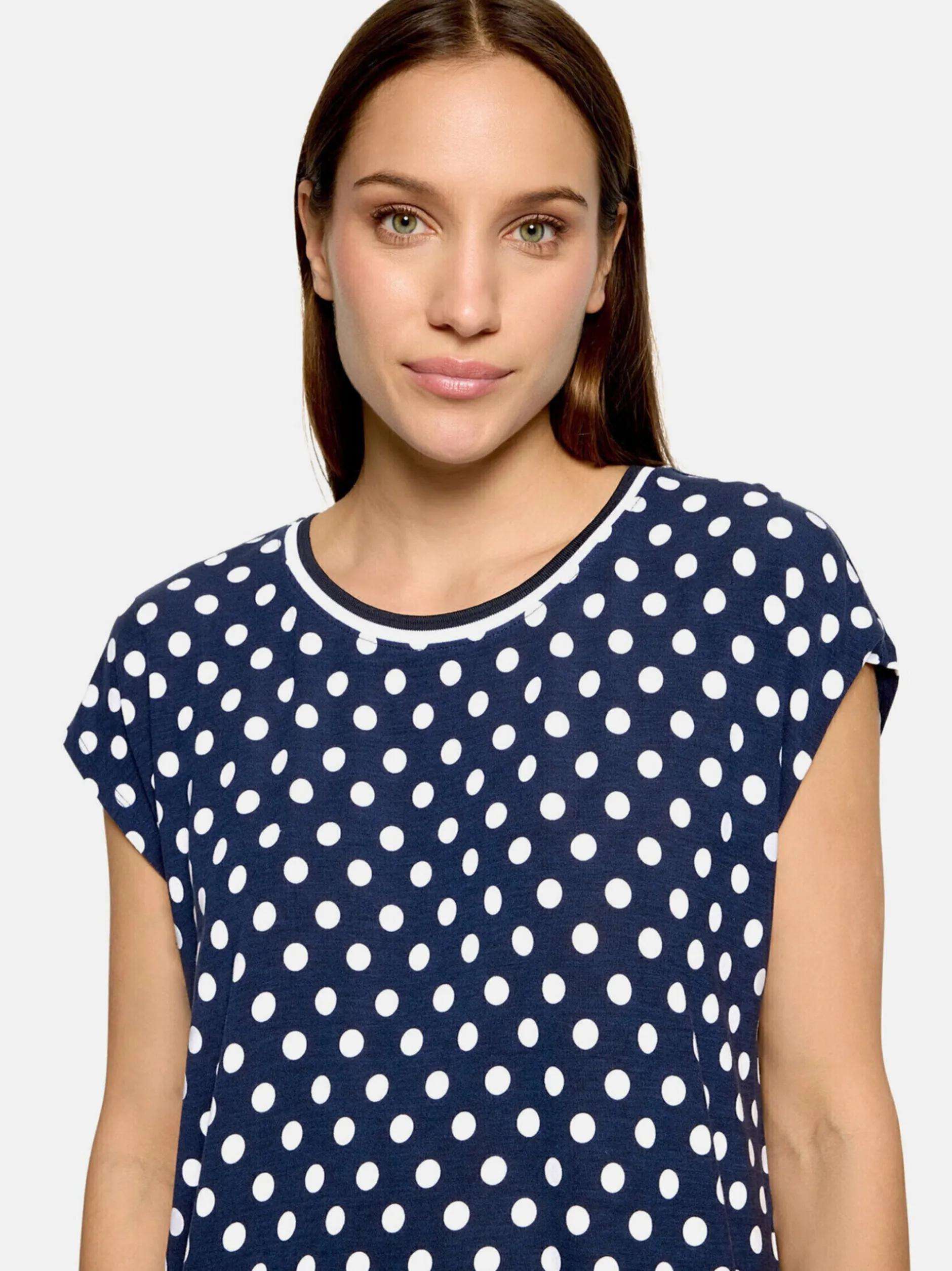 Betty Barclay Damen T-Shirt in blau weiß