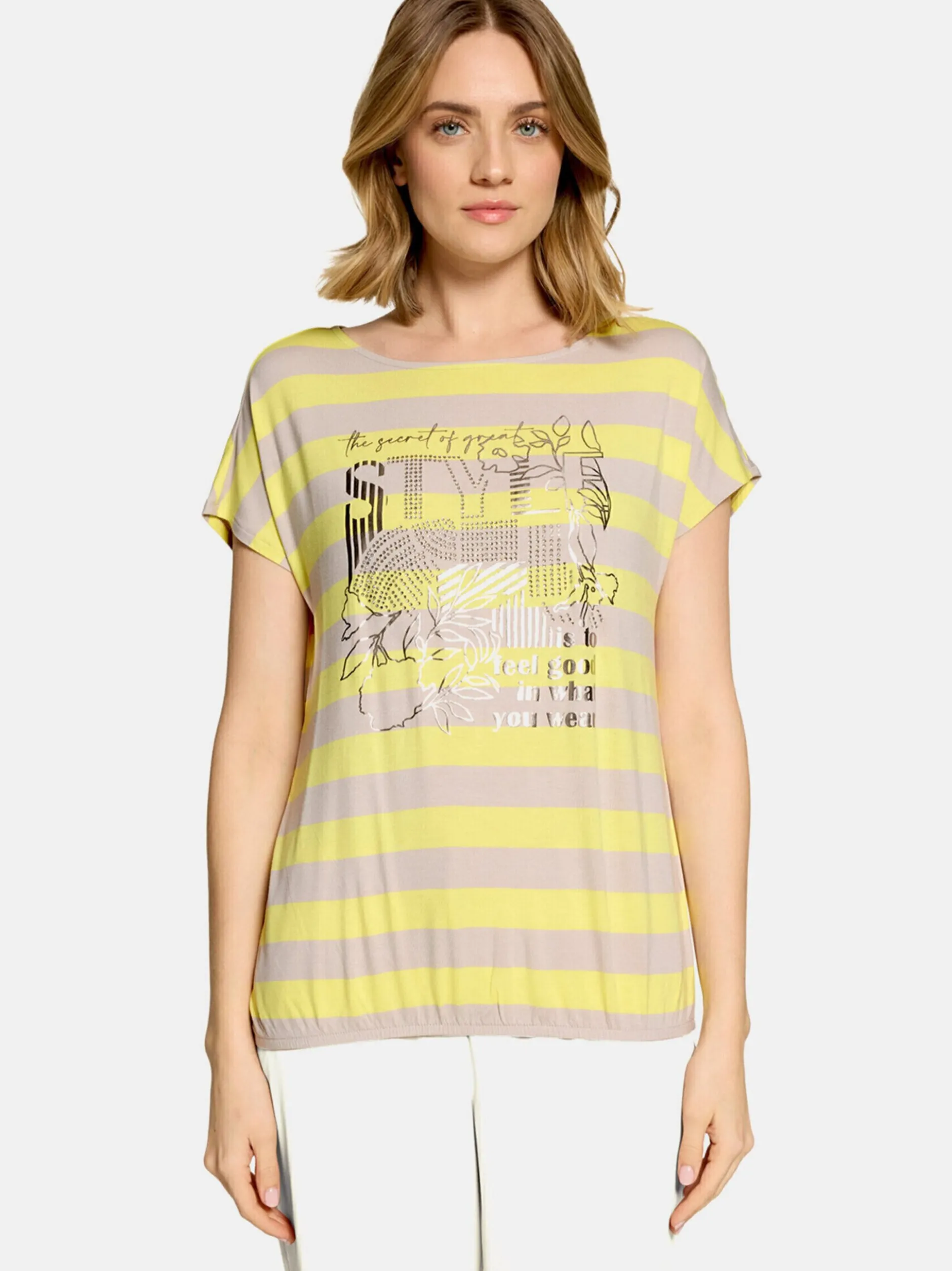 Betty Barclay Damen T-Shirt in mehrfarbig beige