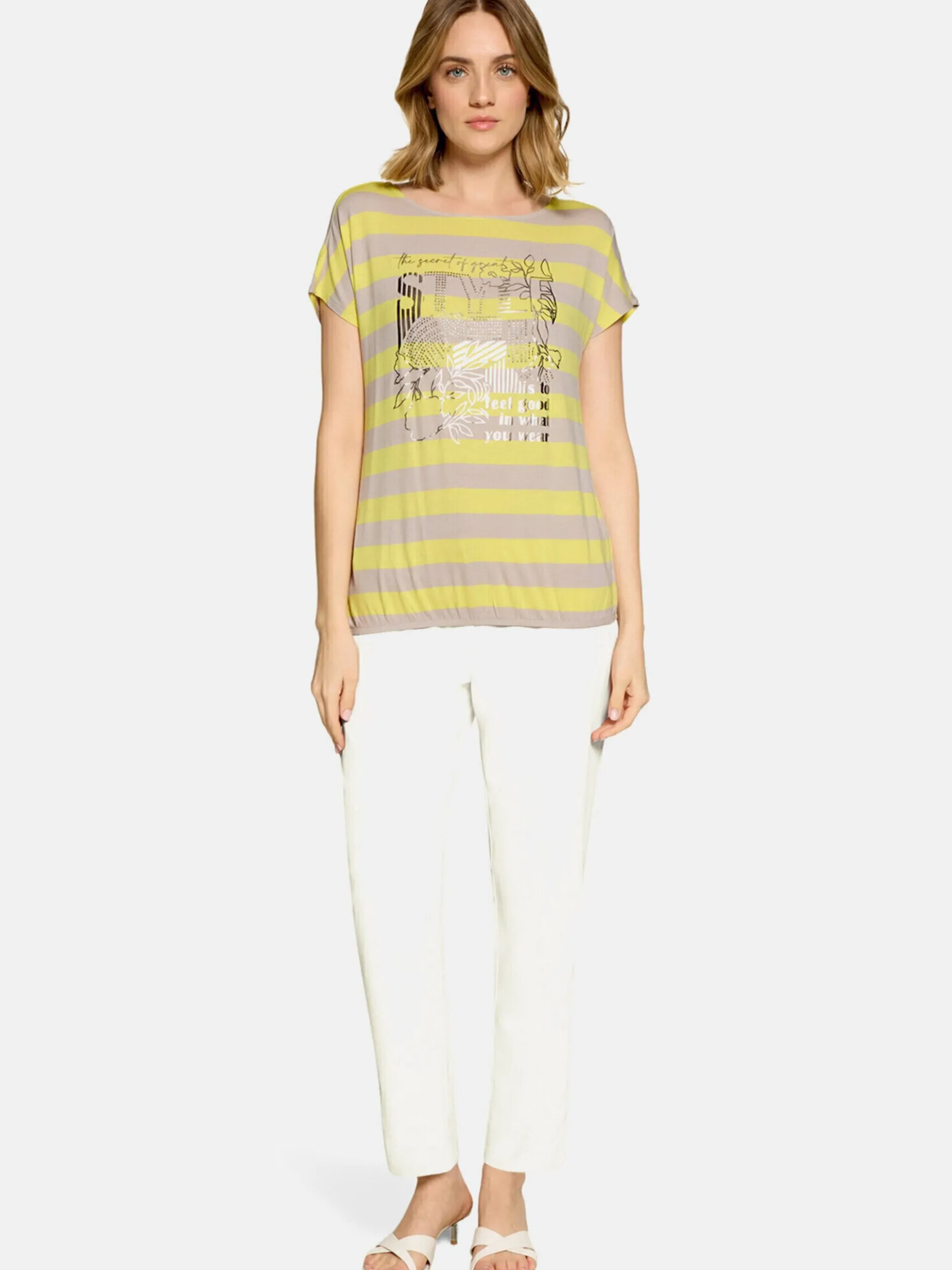 Betty Barclay Damen T-Shirt in mehrfarbig beige