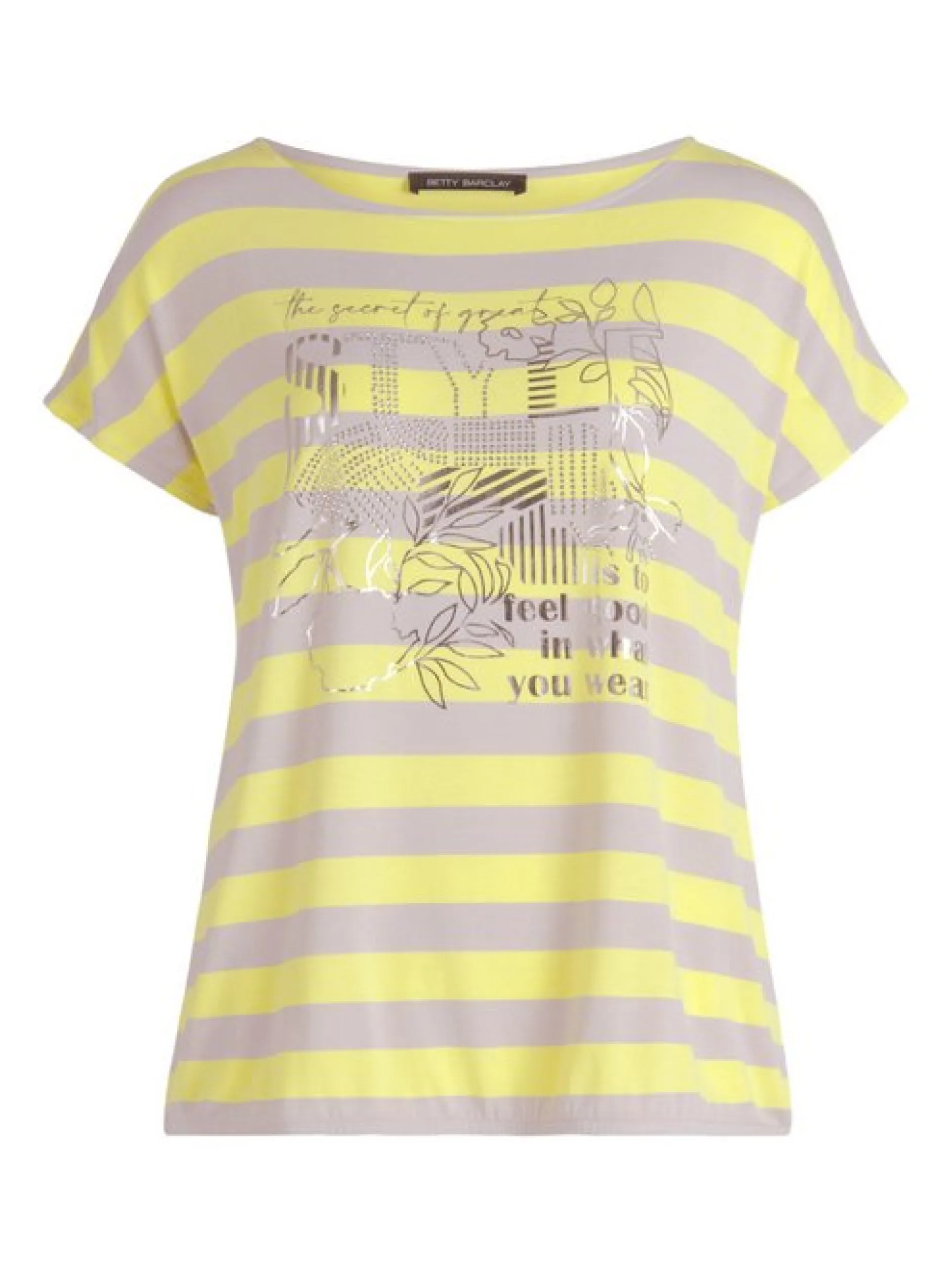 Betty Barclay Damen T-Shirt in mehrfarbig beige