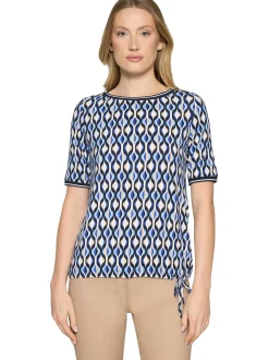 Betty Barclay Damen T-Shirt in blau ecru