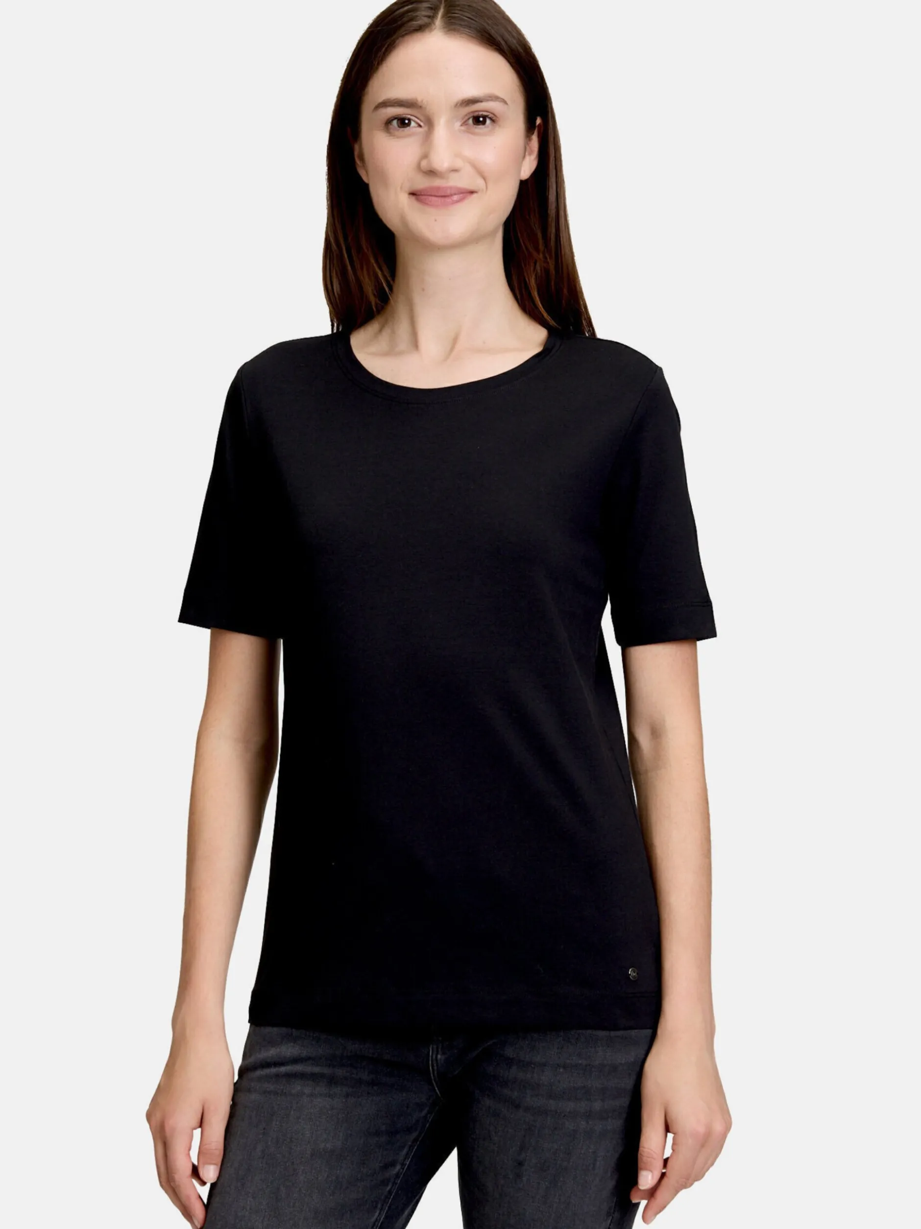 Betty & Co Damen Basic Shirt in schwarz