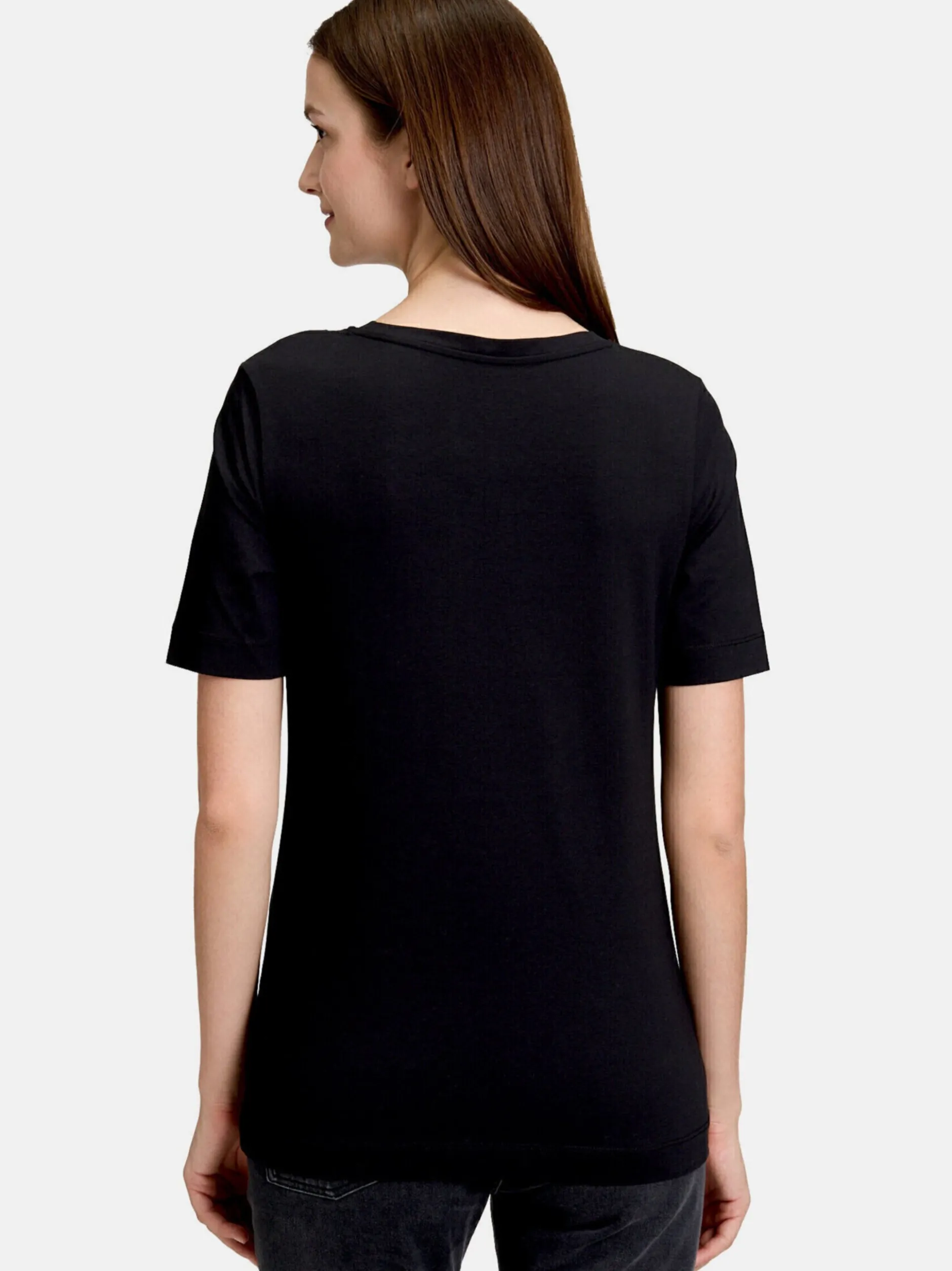 Betty & Co Damen Basic Shirt in schwarz