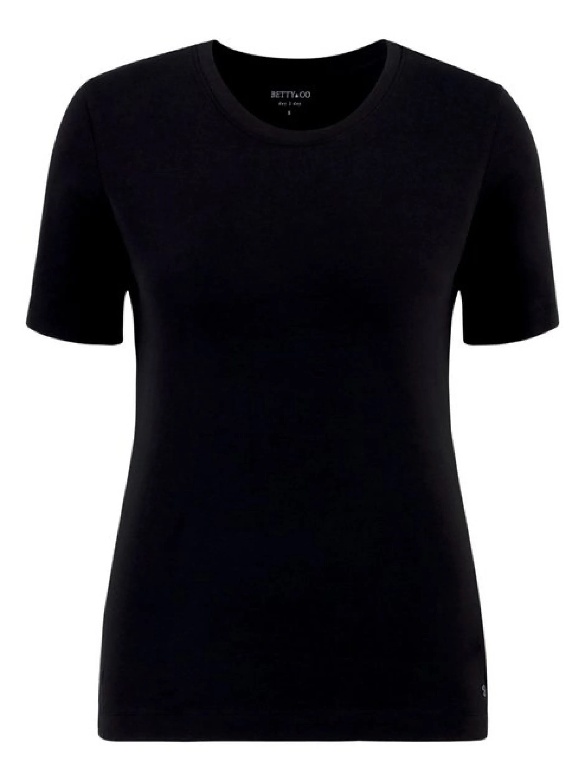 Betty & Co Damen Basic Shirt in schwarz