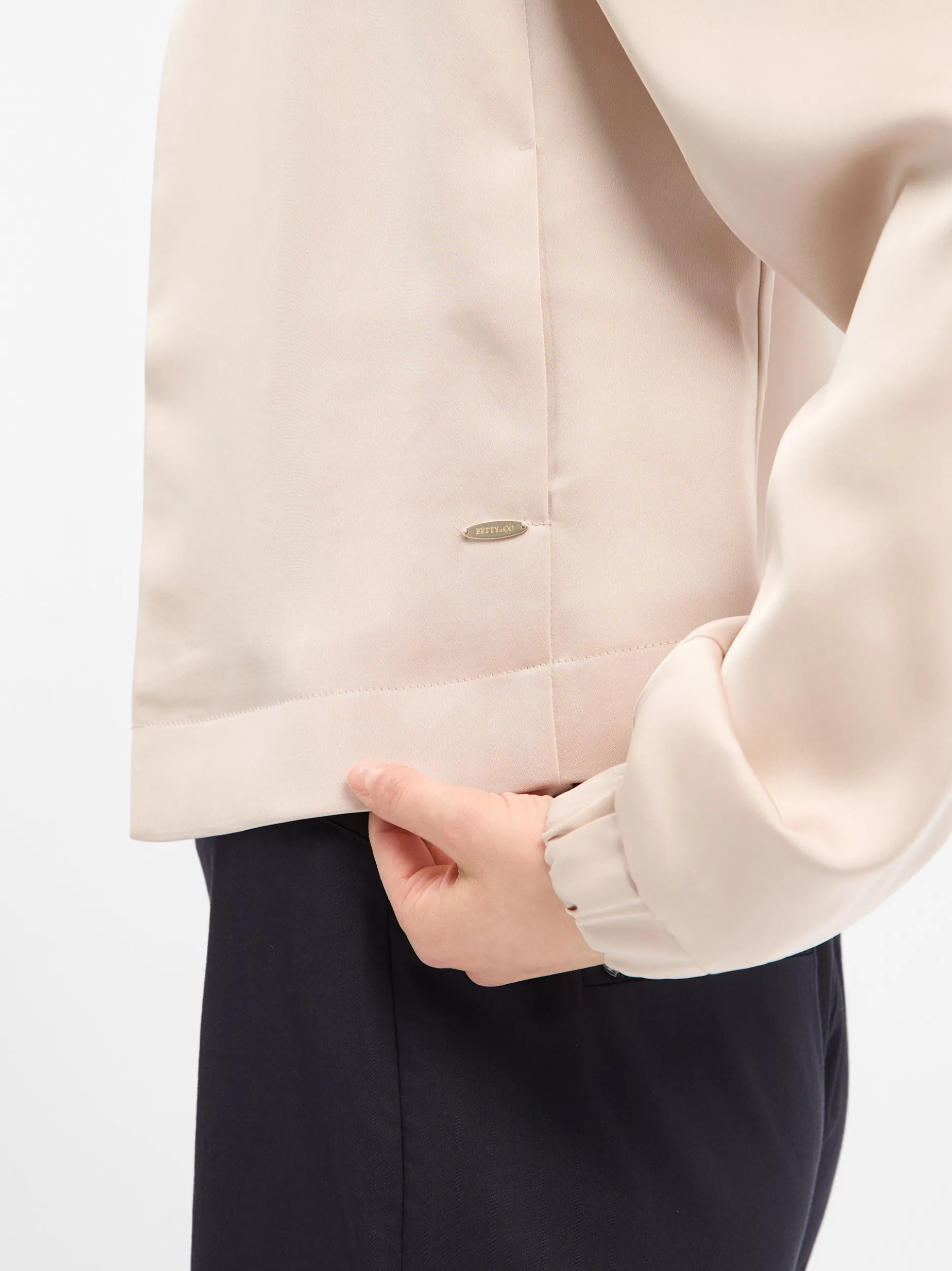 Betty & Co Damen Blouson in melange - Ärmel: langarm