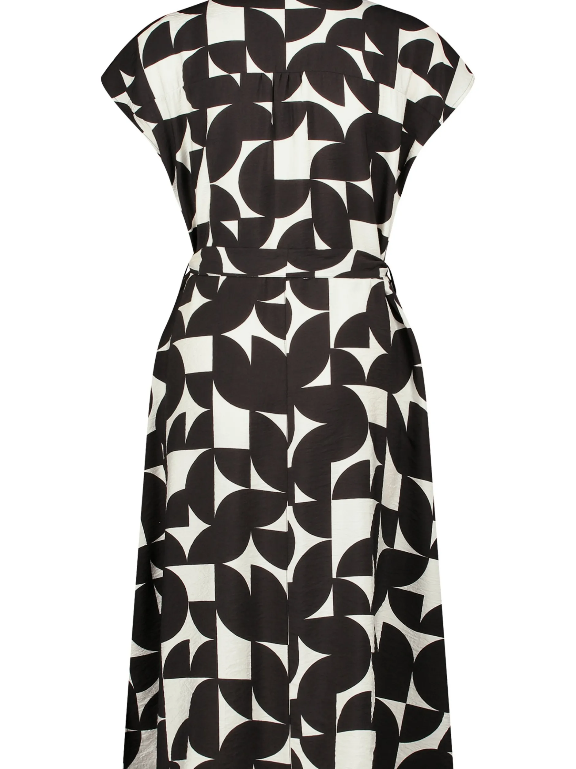 Betty & Co Damen Blusenkleid in schwarz weiß