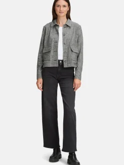 Betty & Co Damen Casual-Jacke in schwarz mehrfarbig