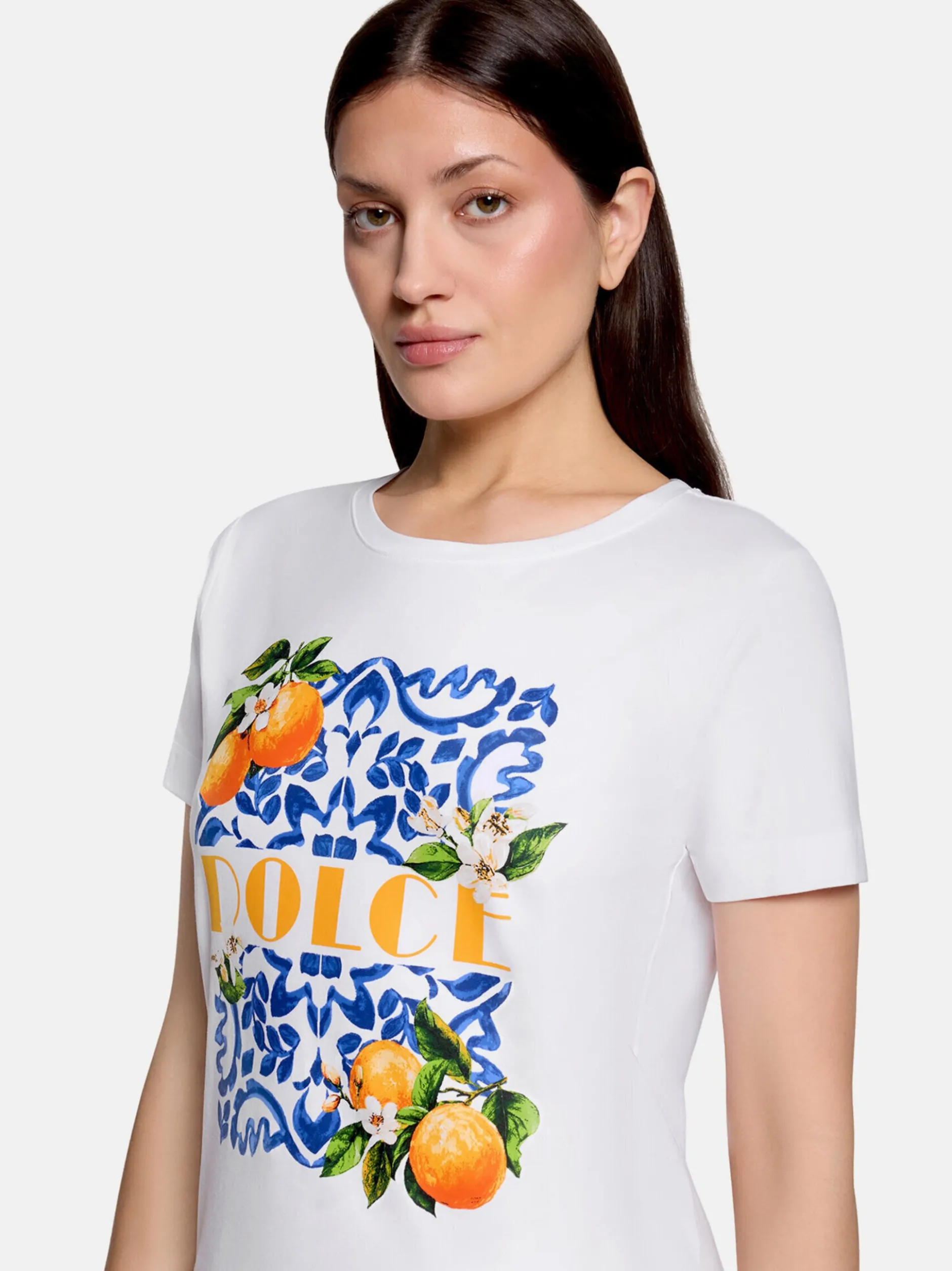 Betty & Co Damen Casual-Shirt in weiß mehrfarbig