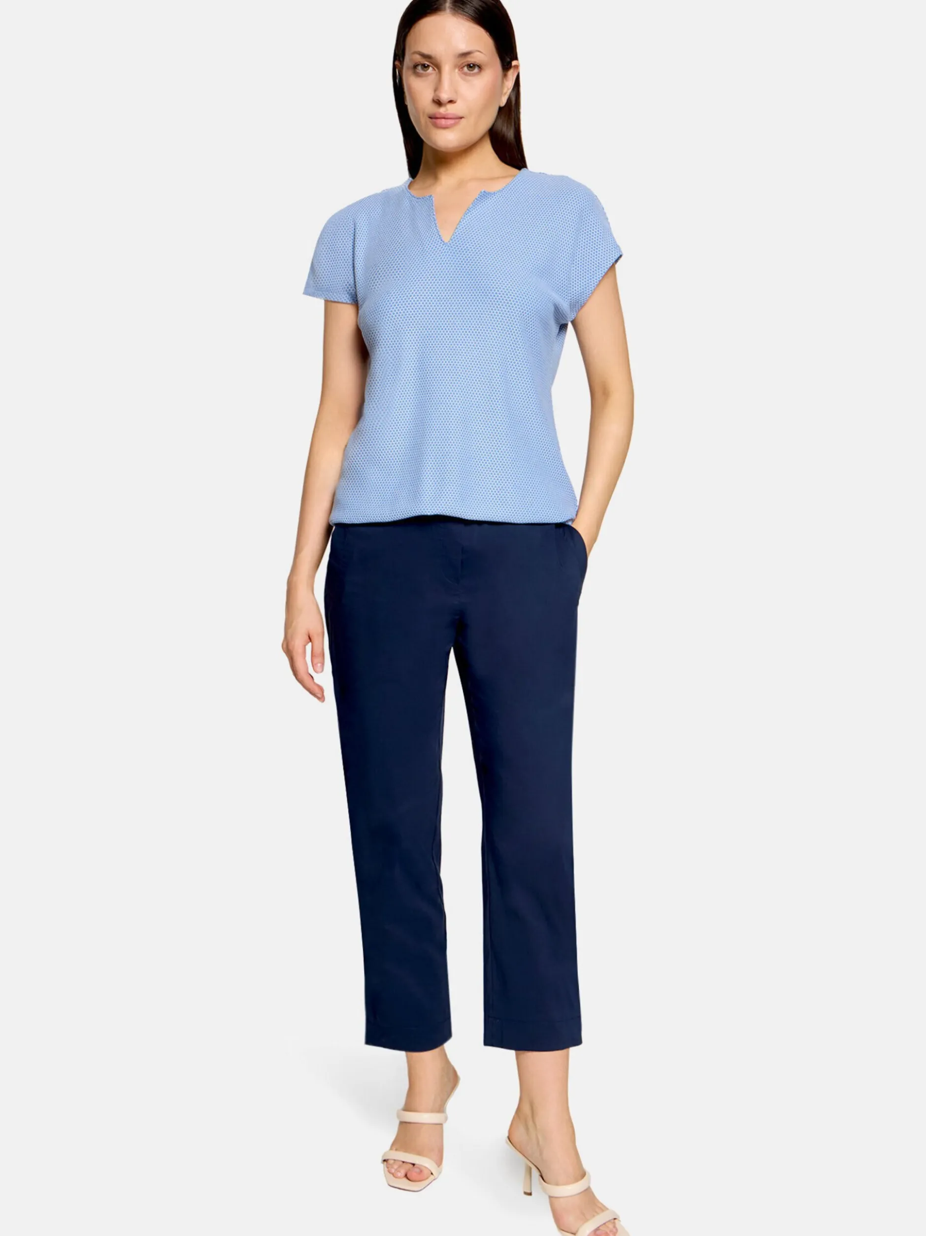 Betty & Co Damen Casual-Shirt in hellblau