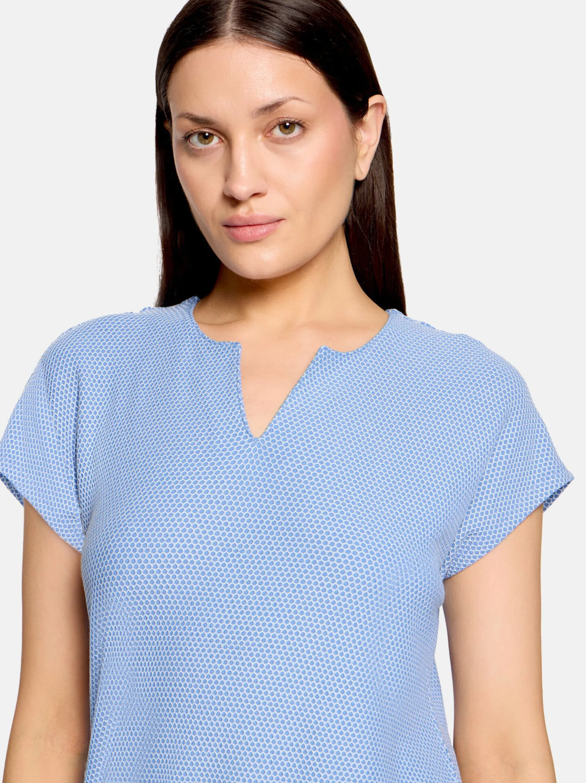 Betty & Co Damen Casual-Shirt in hellblau
