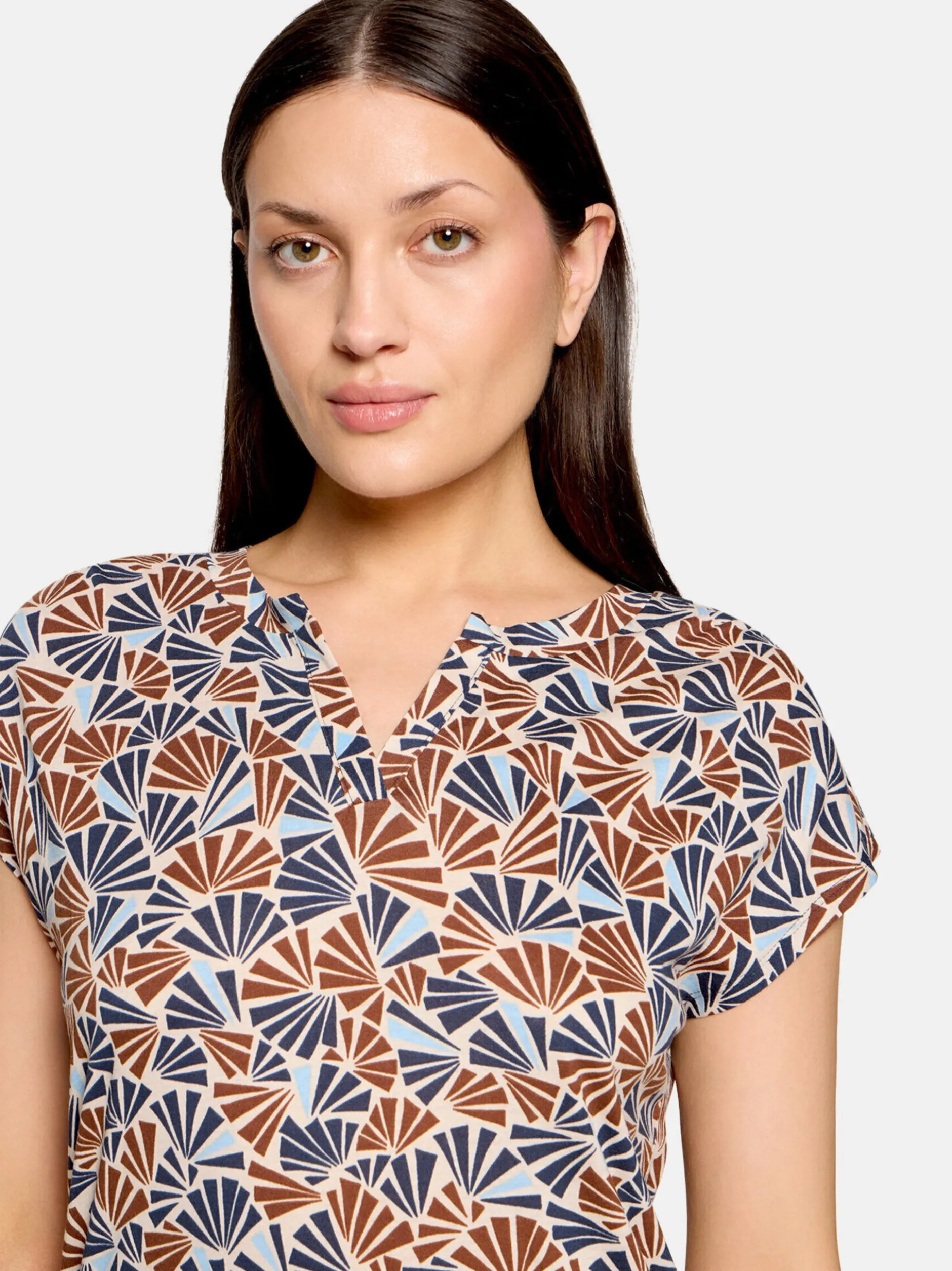 Betty & Co Damen Casual-Shirt in beige braun