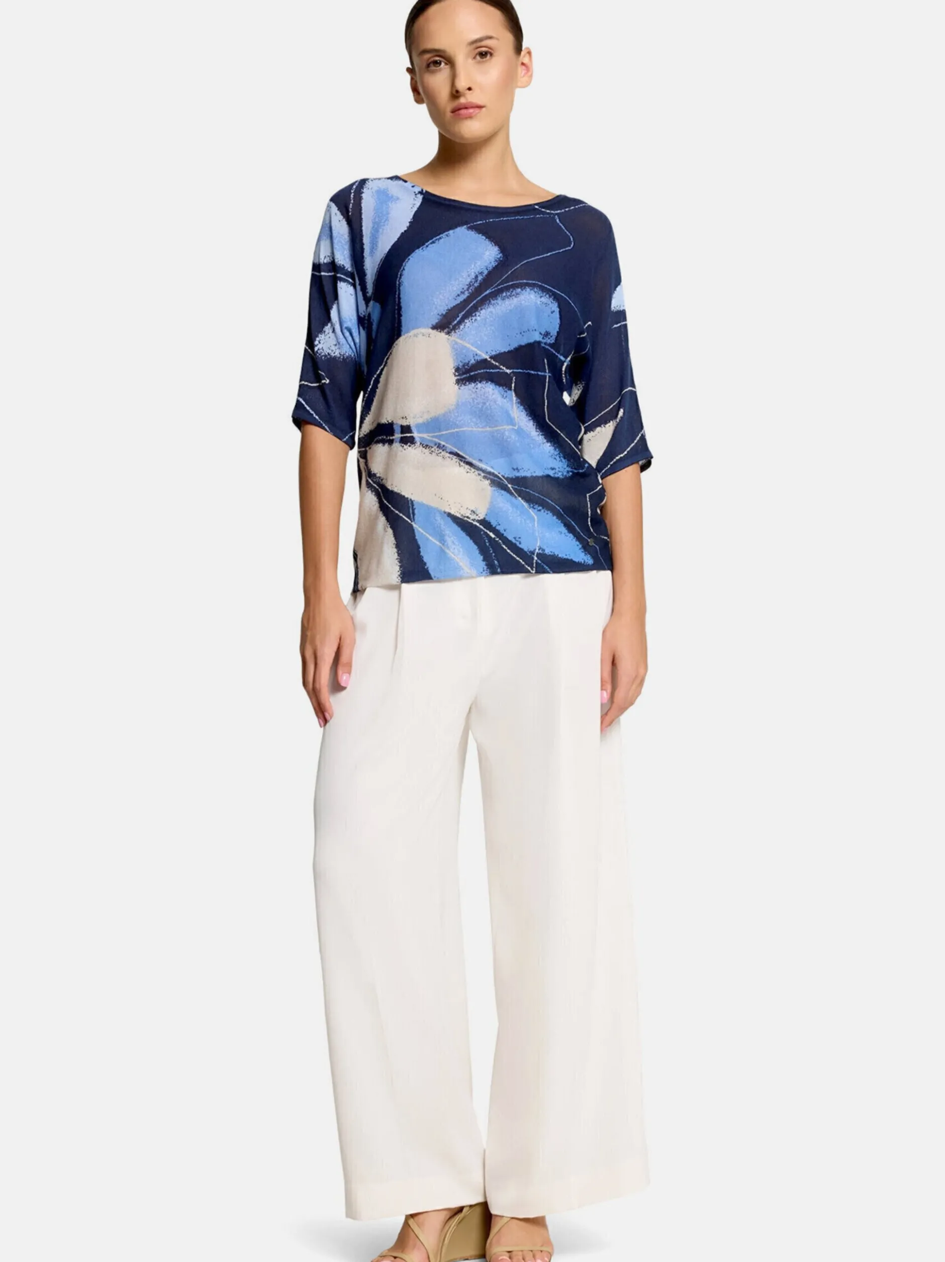 Betty & Co Damen Feinstrickpullover in blau
