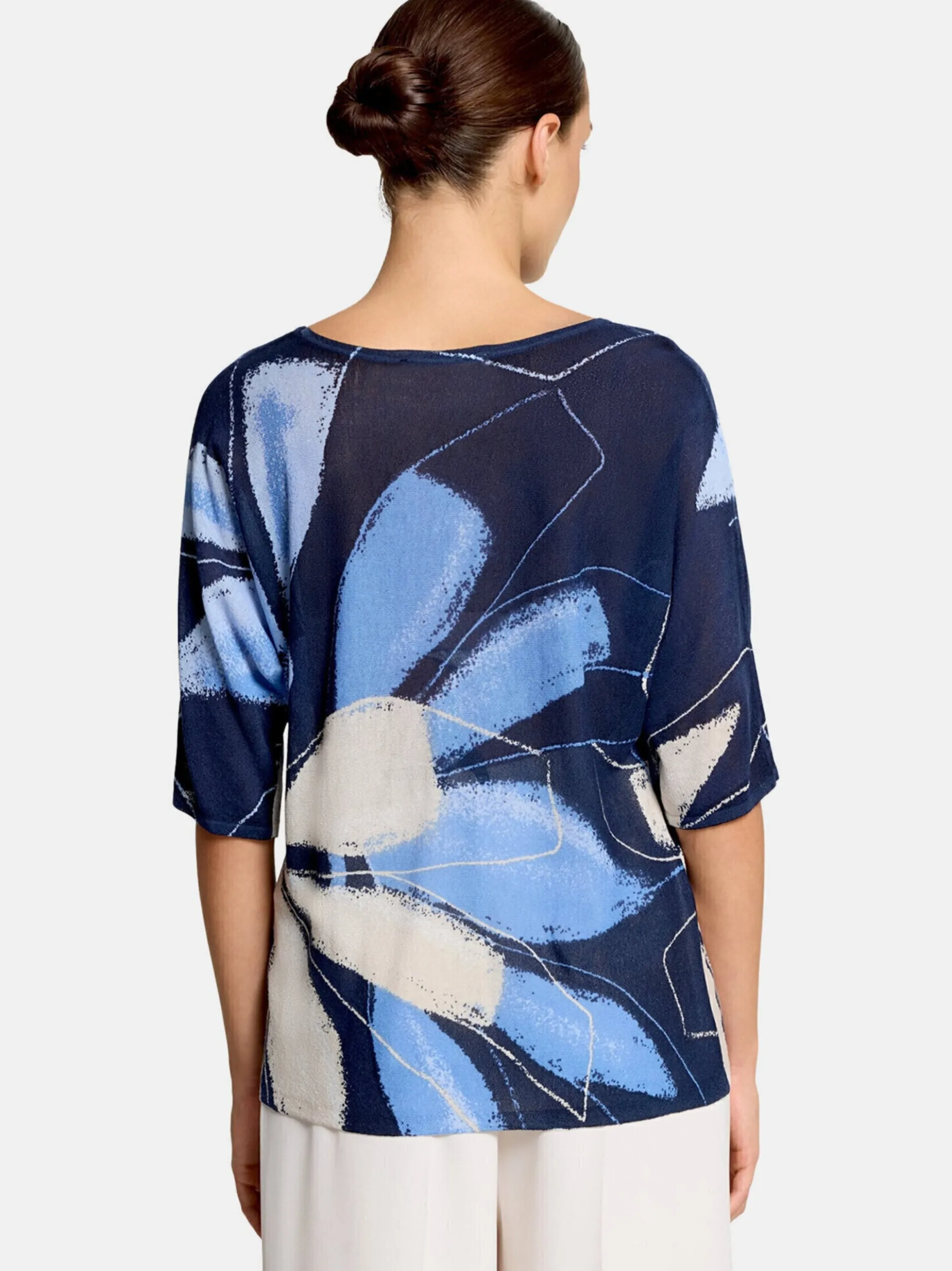 Betty & Co Damen Feinstrickpullover in blau