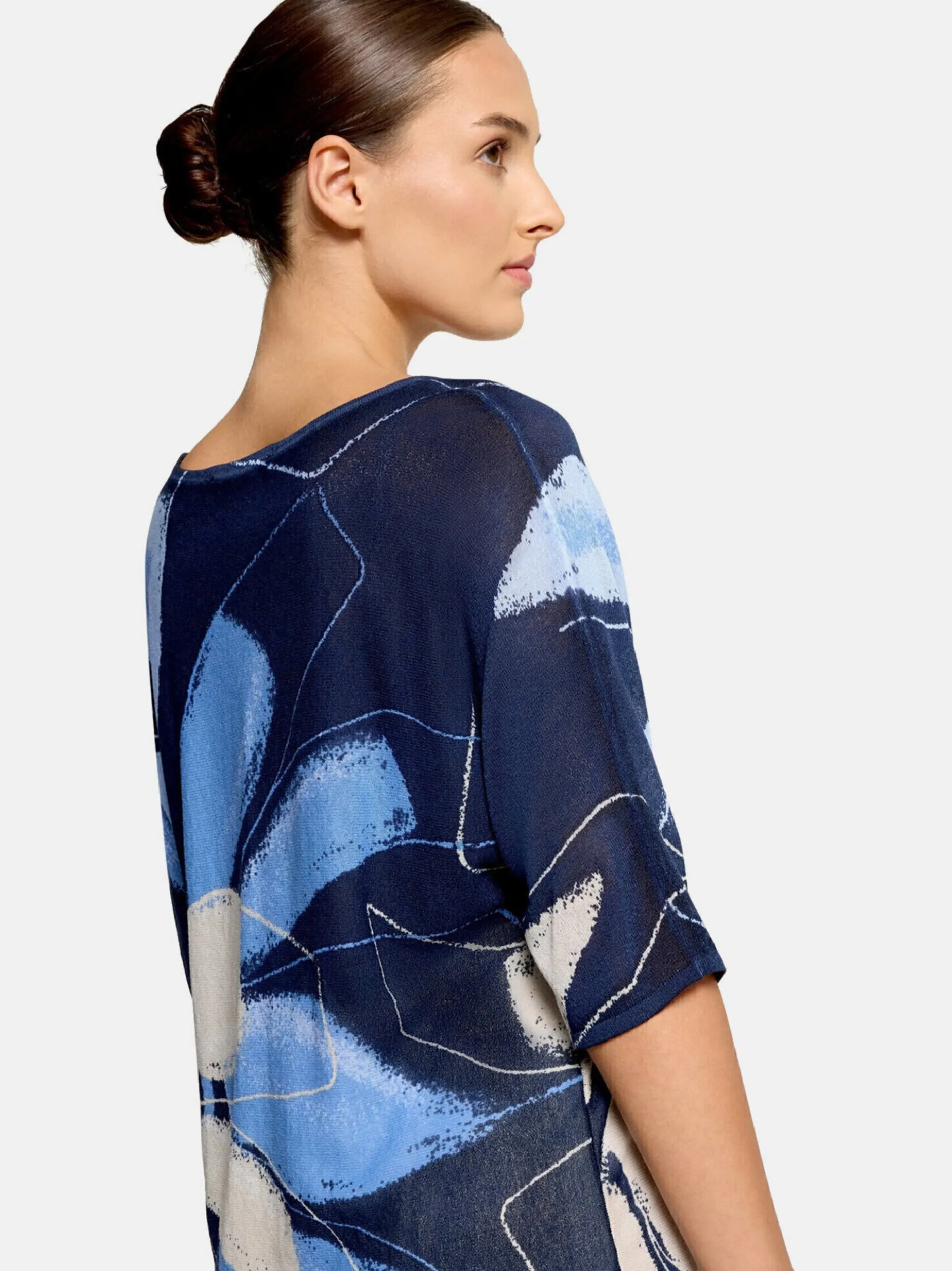 Betty & Co Damen Feinstrickpullover in blau
