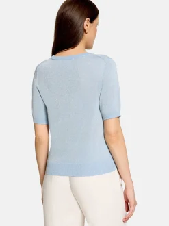 Betty & Co Damen Feinstrickpullover in hellblau