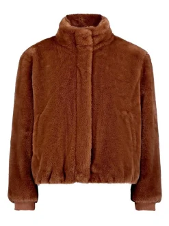 Betty & Co Damen Kunstfell-Jacke in beige