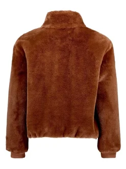 Betty & Co Damen Kunstfell-Jacke in beige