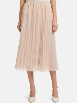 Betty & Co Damen Midirock in grau