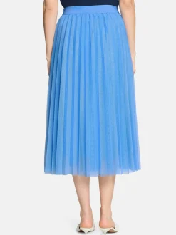 Betty & Co Damen Midirock in hellblau