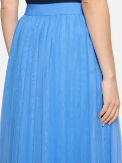 Betty & Co Damen Midirock in hellblau