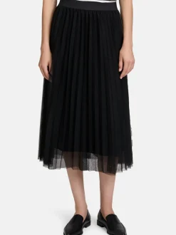 Betty & Co Damen Midirock in schwarz