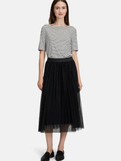 Betty & Co Damen Midirock in schwarz
