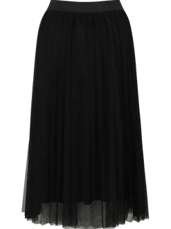Betty & Co Damen Midirock in schwarz