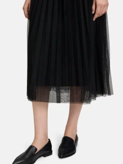 Betty & Co Damen Midirock in schwarz