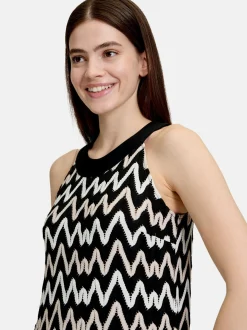 Betty & Co Damen Neckholder Kleid in mehrfarbig schwarz