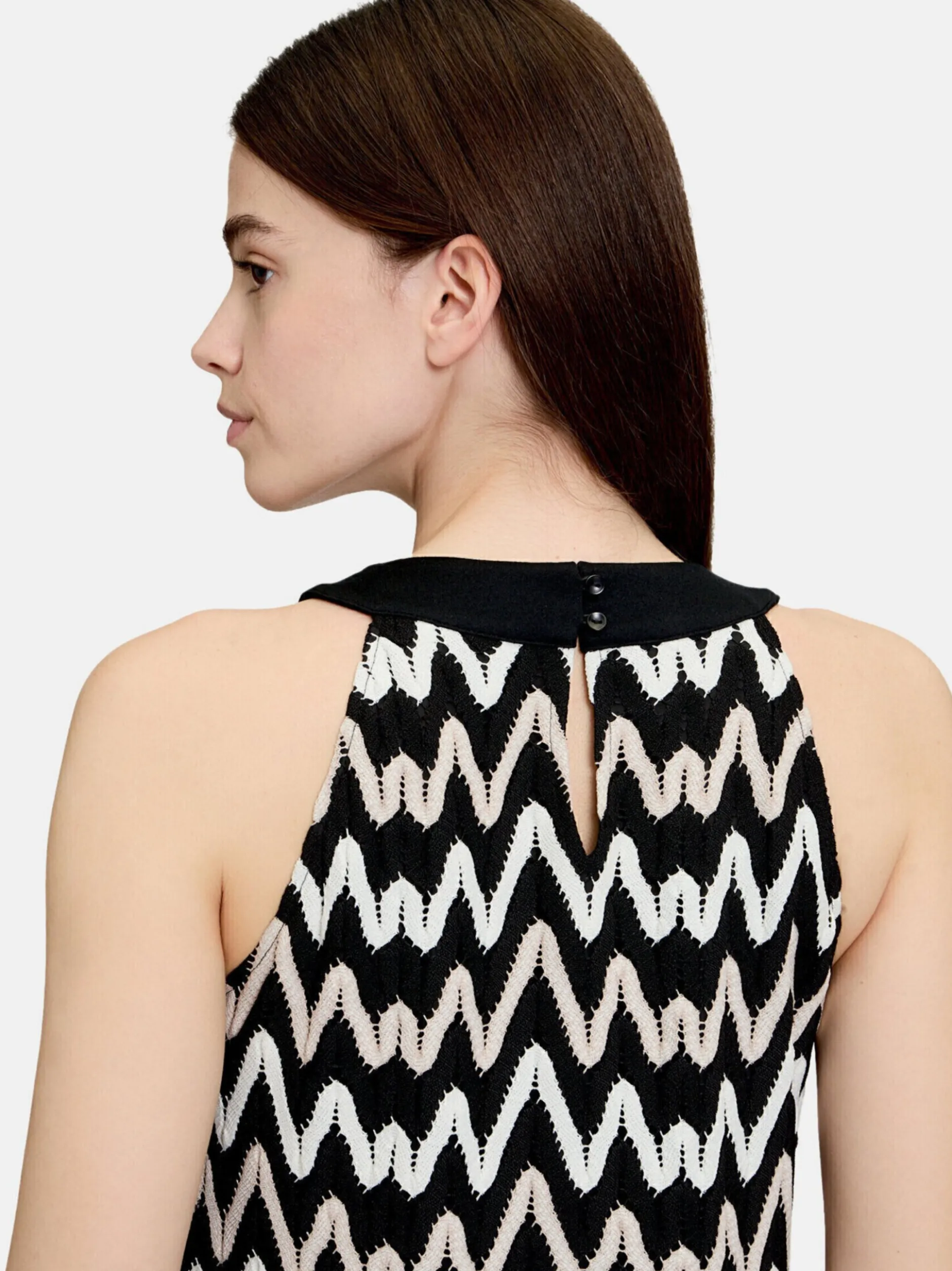 Betty & Co Damen Neckholder Kleid in mehrfarbig schwarz
