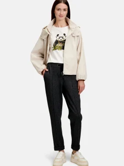 Betty & Co Damen Schlupfhose in schwarz mehrfarbig