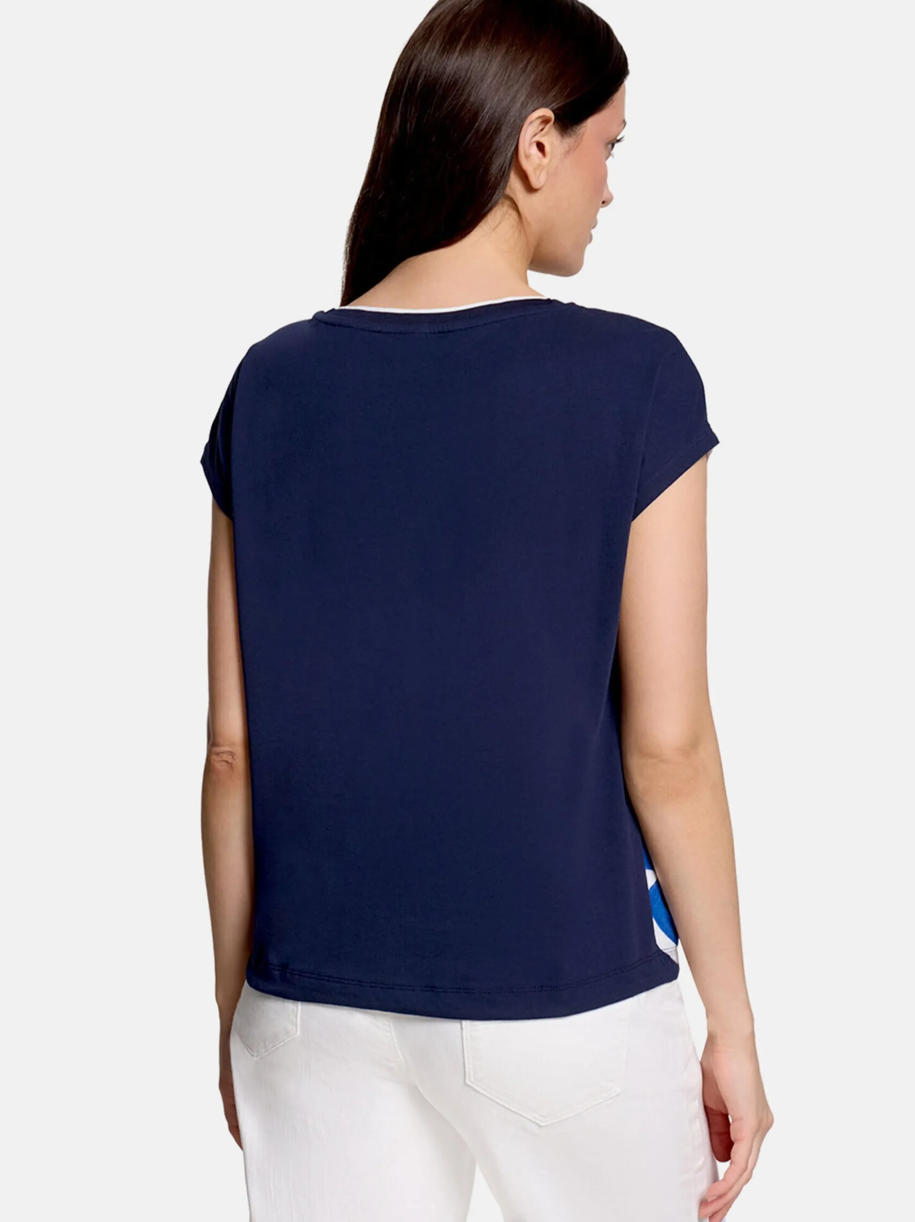 Betty & Co Damen Shirt in marine mehrfarbig