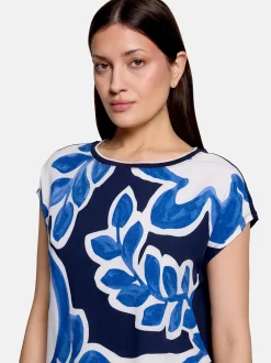 Betty & Co Damen Shirt in marine mehrfarbig