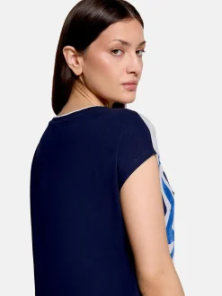 Betty & Co Damen Shirt in marine mehrfarbig