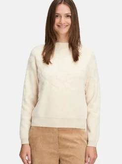 Betty & Co Damen Strickpullover in beige