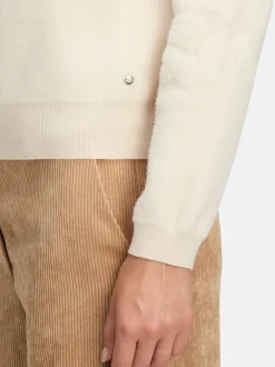 Betty & Co Damen Strickpullover in beige
