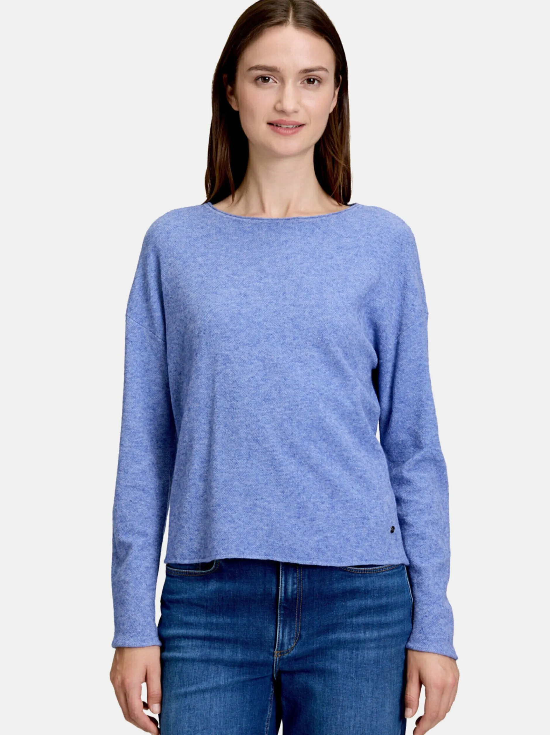 Betty & Co Damen Strickpullover in blau