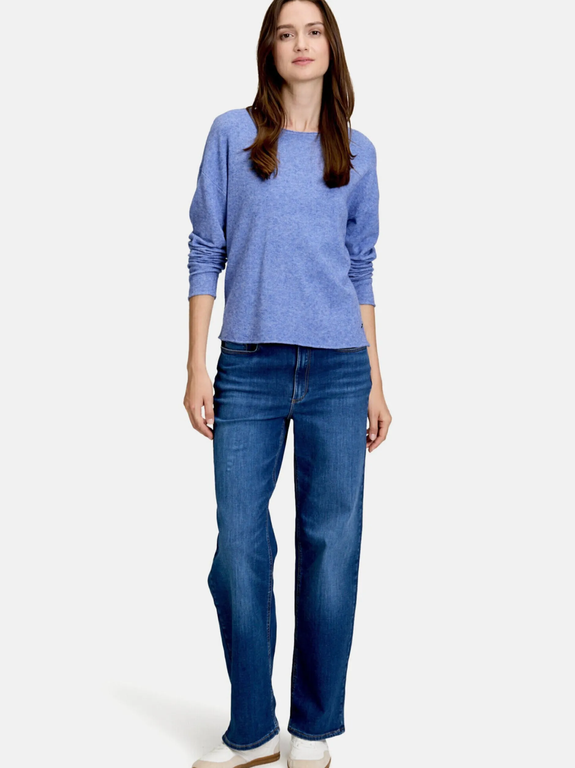 Betty & Co Damen Strickpullover in blau