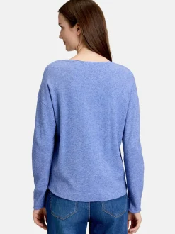 Betty & Co Damen Strickpullover in blau