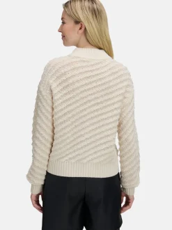 Betty & Co Damen Strickpullover in weiß