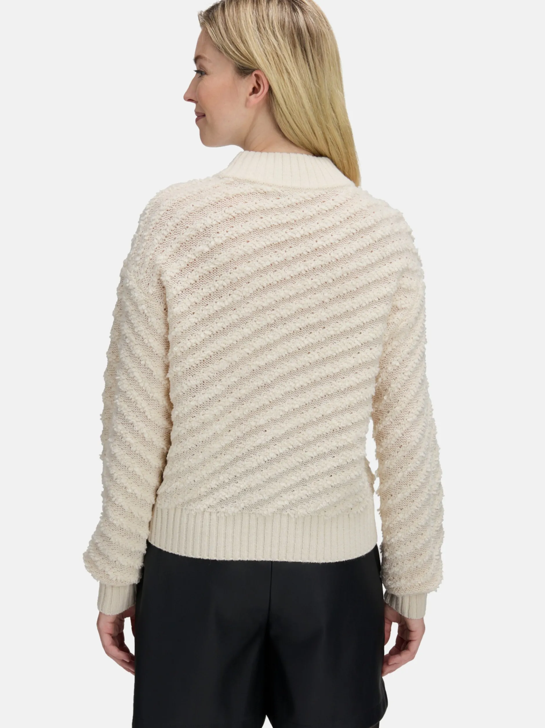 Betty & Co Damen Strickpullover in weiß