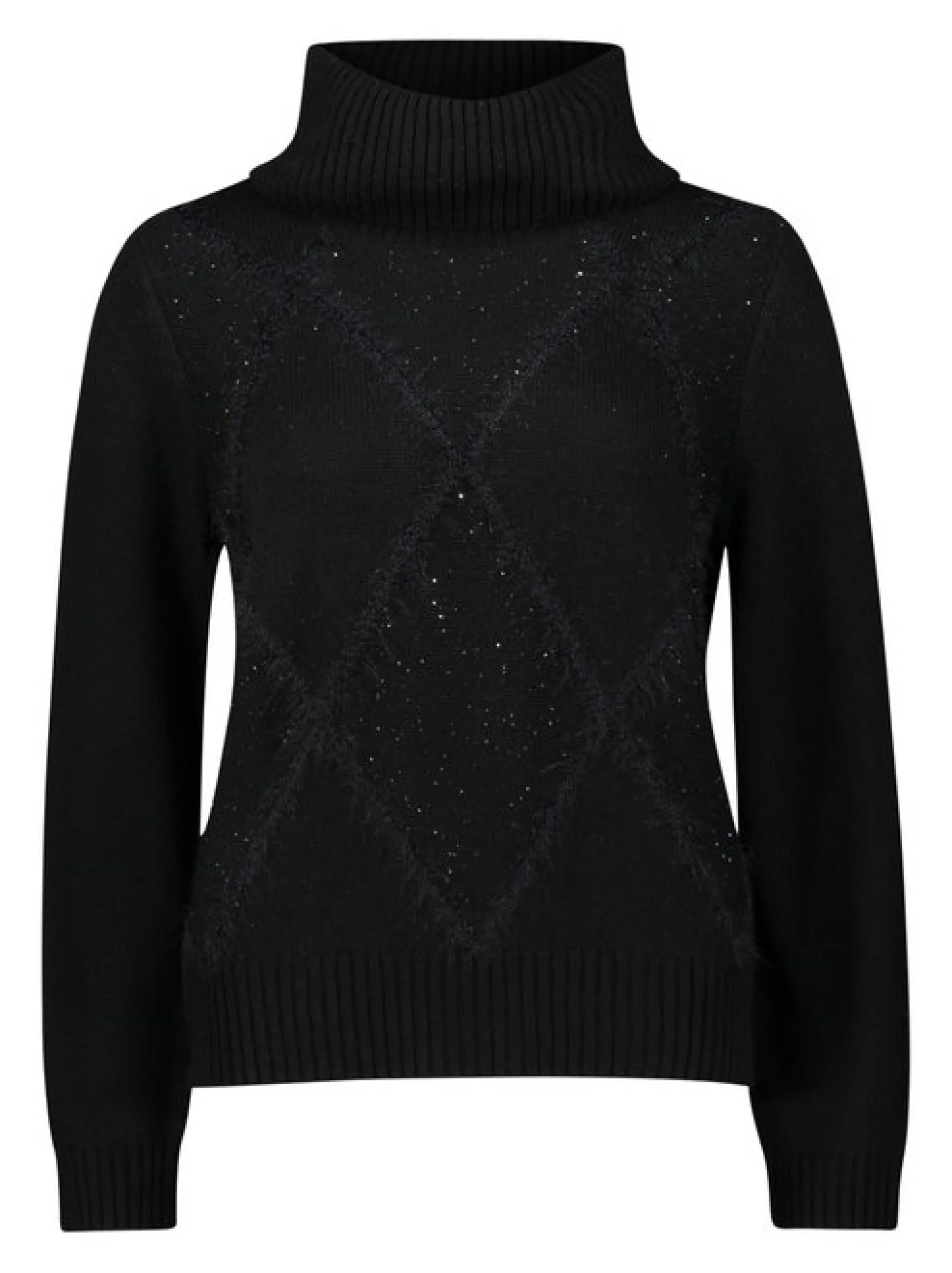 Betty & Co Damen Strickpullover in schwarz